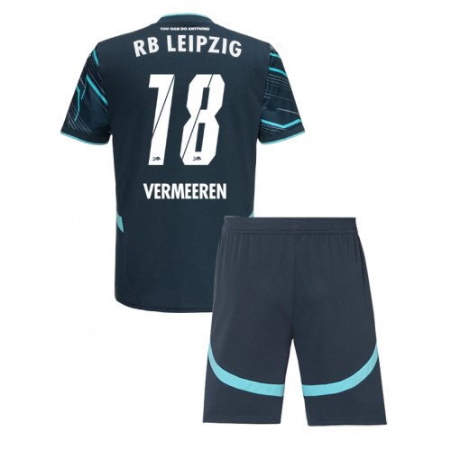 Dres RB Leipzig Arthur Vermeeren #18 Rezervni za djecu 2024-25 Kratak Rukav (+ kratke hlače)